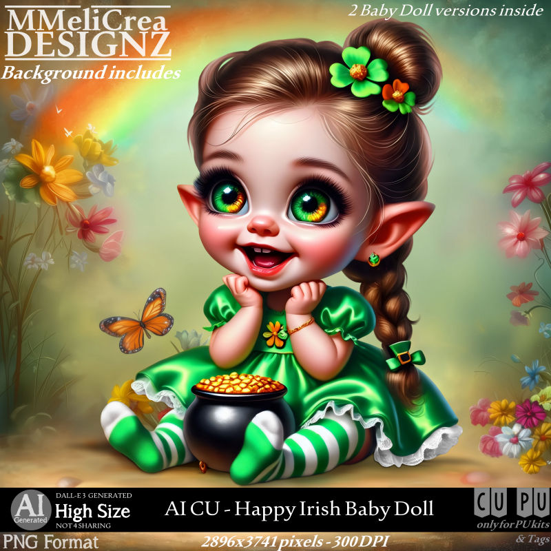 (image for) AI - CU Happy Irish Baby Doll (CU4PU/PNG)